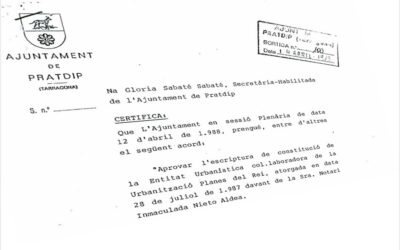 12 april 1988: de gemeente Pratdip keurt de oprichting van de EUCC van Planas del Rey goed