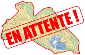 Carte cadastrale de Planas del Rey avec la mention “En attente”, symbolisant le blocage administratif du projet de reparcelación et l’incertitude juridique des travaux annoncés par la mairie.