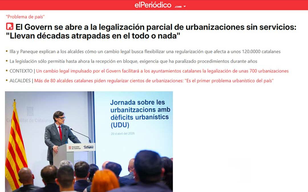 Urbanisations non régularisées : la Catalogne veut sortir du modèle du « tout ou rien »