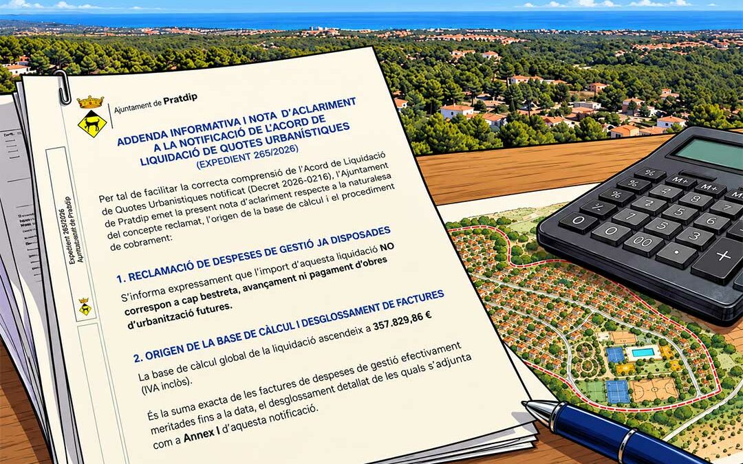 Reparcelación de Planas del Rey : la mairie précise les premières sommes à payer